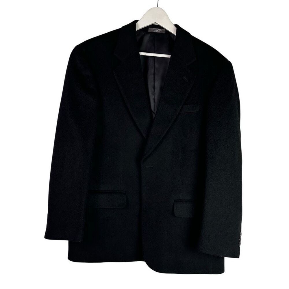 Today’s Man Pure Camel Hair Sports Coat 40R Black